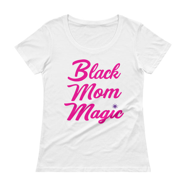 Black Mom Magic Ladies' Scoopneck T-Shirt
