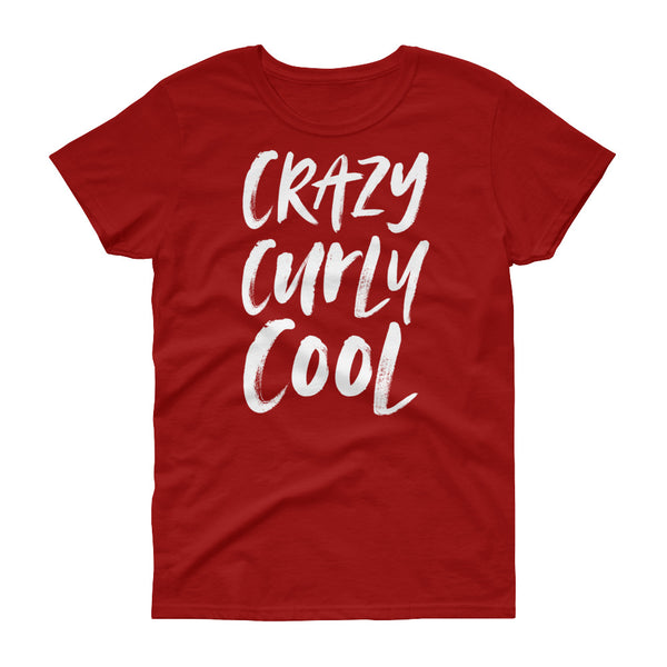 CrazyCurlyCool Women's Short Sleeve T-Shirt - RED